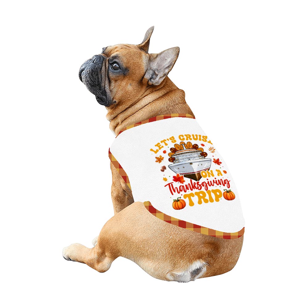 Cruise on A Thanksgiving Trip Quote Matching Pajamas Including Dog