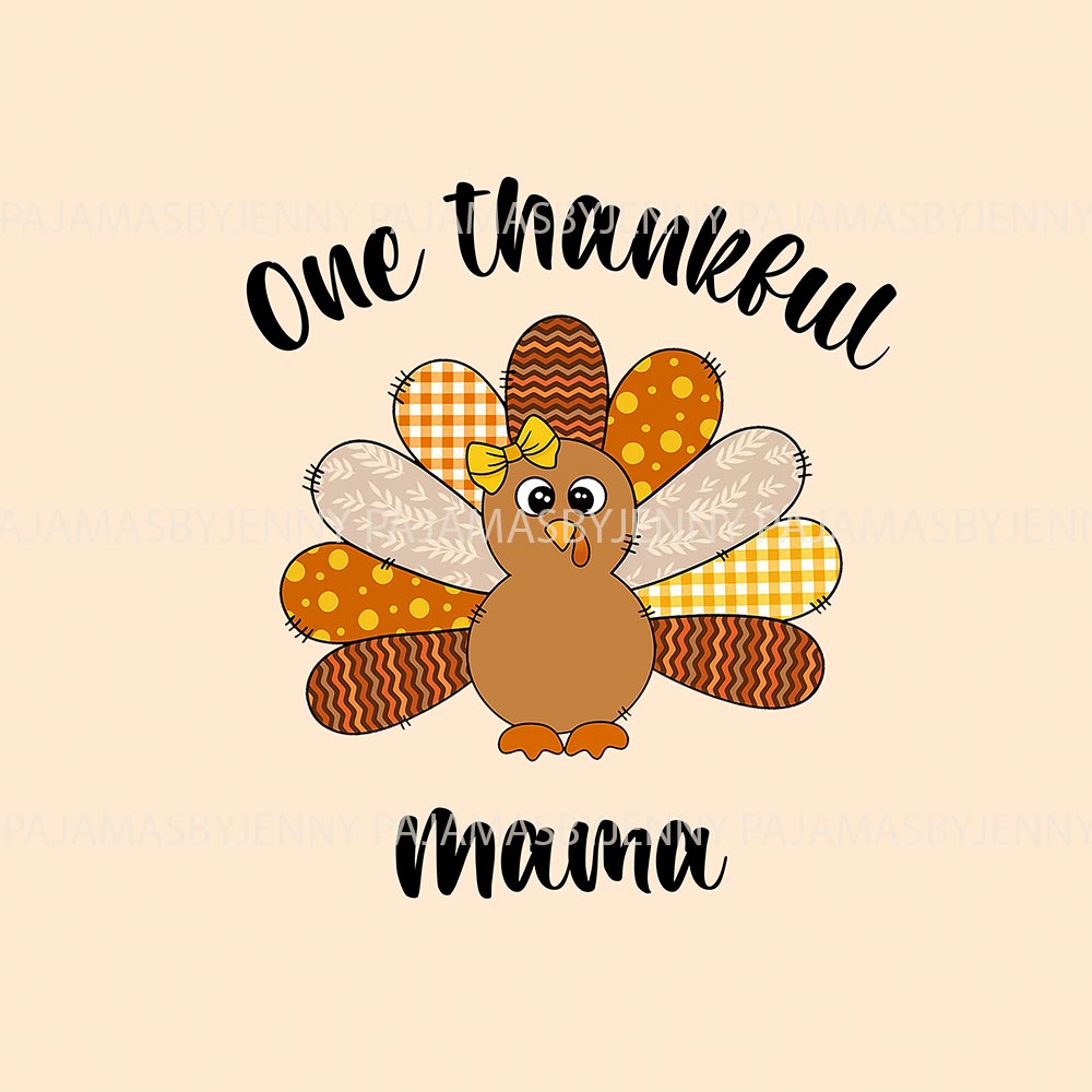 Cream Turkey Custom Matching Family Thanksgiving Pajamas Cream Turkey Custom Matching Family Thanksgiving Pajamas