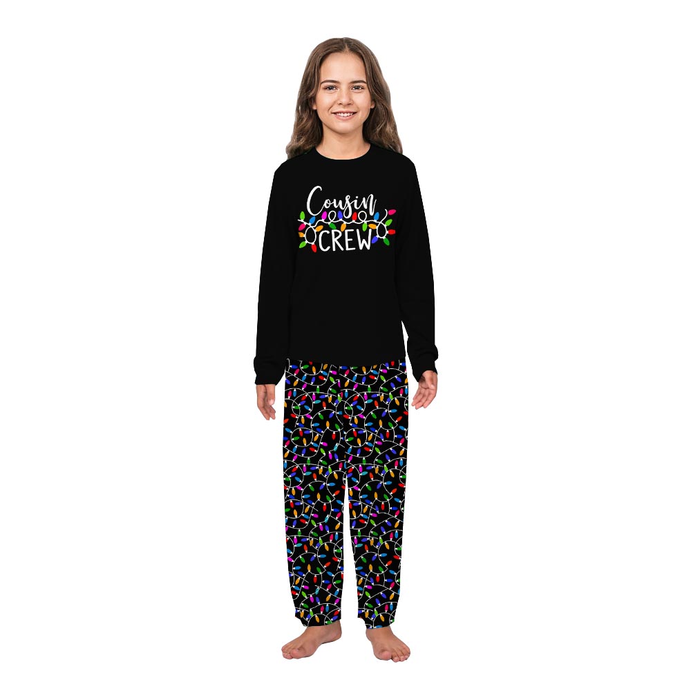 Xmas Lights Cousin Crew Christmas Dog And Owner Pajamas Xmas Lights Cousin Crew Christmas Dog And Owner Pajamas