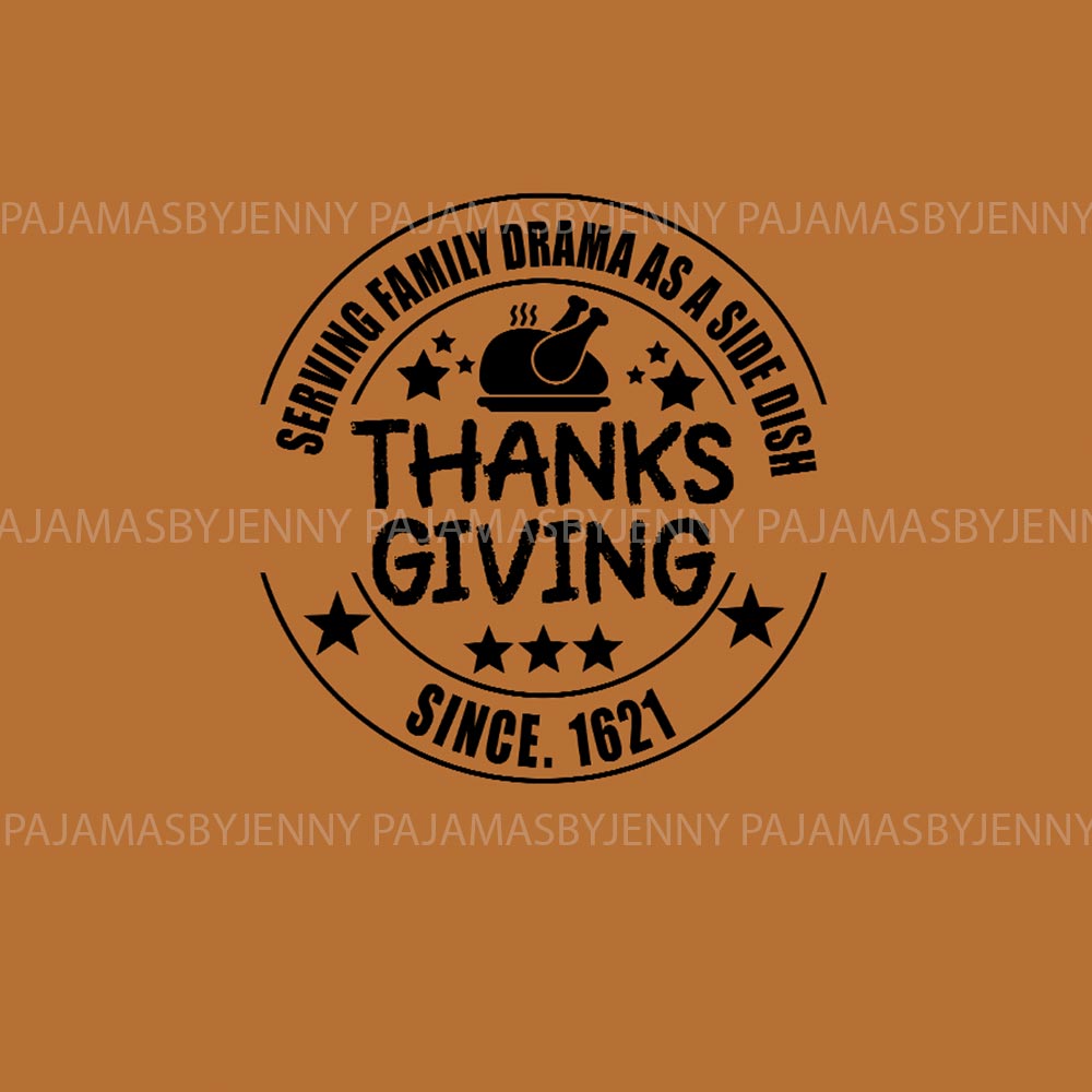 Serving Family Quote Thanksgiving Family Pajama Sets with Customization Serving Family Quote Thanksgiving Family Pajama Sets with Customization