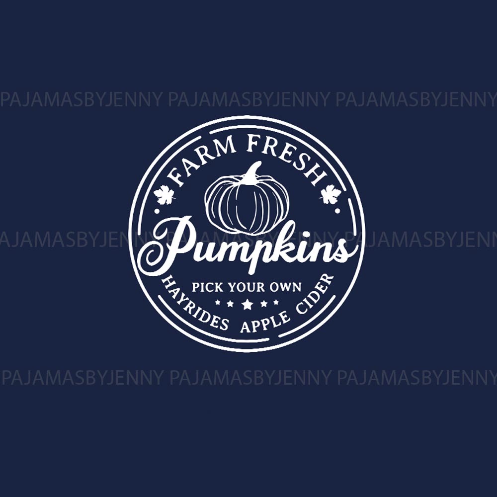 Farm Fresh Pumpkins Thanksgiving Family Pajama Sets
