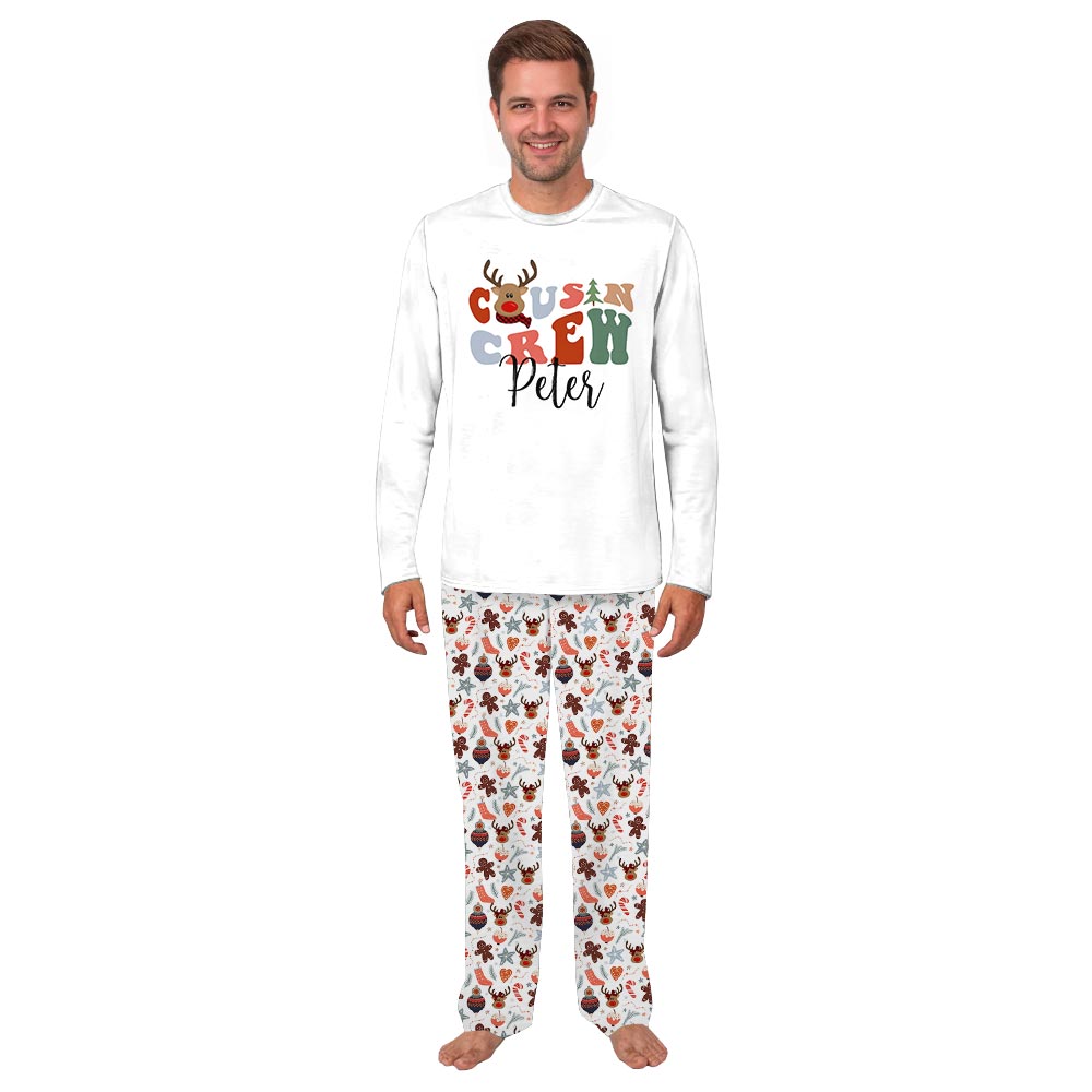 Reindeer Cousin Crew Personalized Family Pajama Sets Reindeer Cousin Crew Personalized Family Pajama Sets