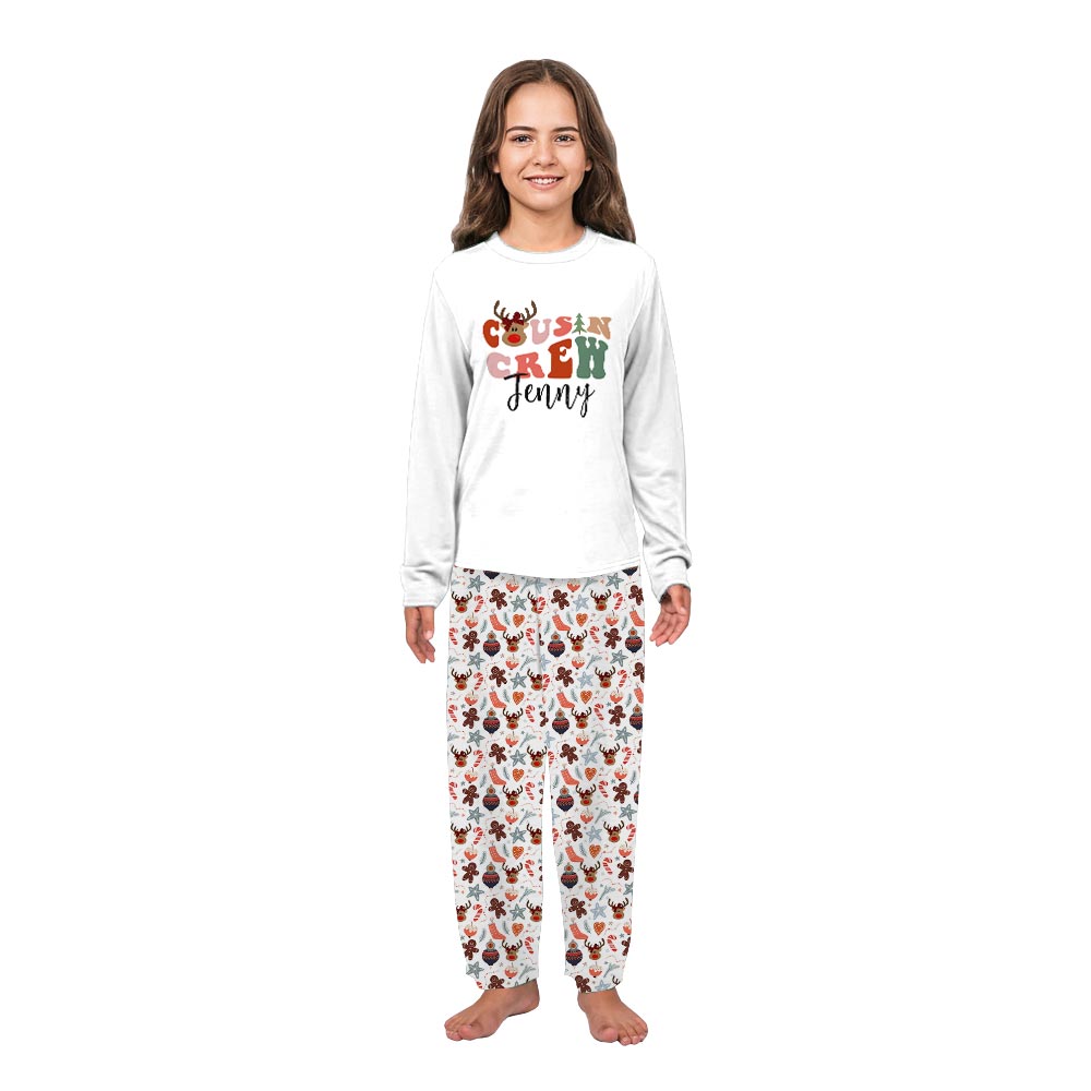 Reindeer Cousin Crew Personalized Family Pajama Sets Reindeer Cousin Crew Personalized Family Pajama Sets