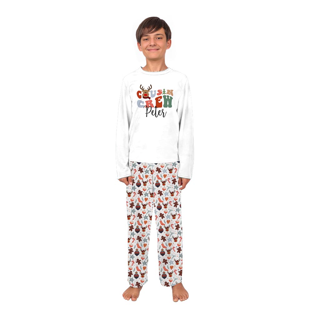 Reindeer Cousin Crew Personalized Family Pajama Sets Reindeer Cousin Crew Personalized Family Pajama Sets