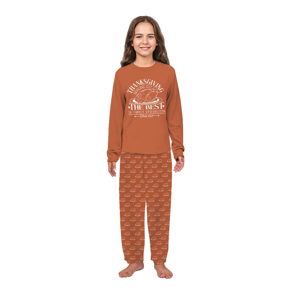 Thanksgiving Family Dysfunction Quote Custom Family Pajamas Thanksgiving Family Dysfunction Quote Custom Family Pajamas