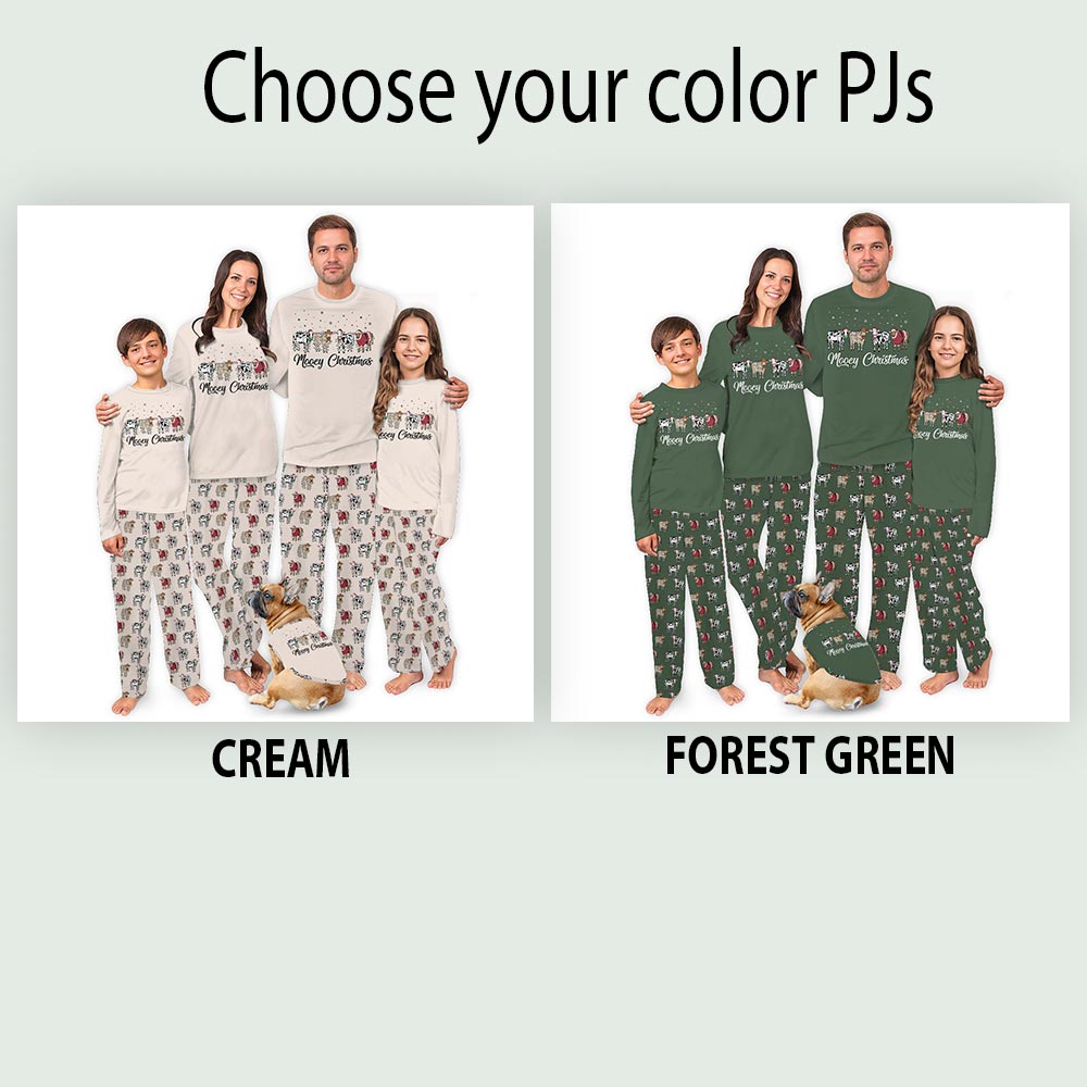 Cute Christmas Animal Farm Family And Dog Pjs Cute Christmas Animal Farm Family And Dog Pjs
