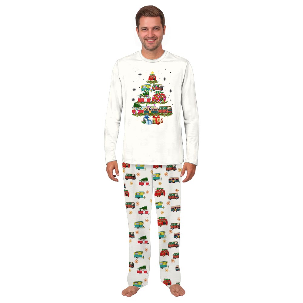White Christmas Tree Car Matching People Dog Pajamas White Christmas Tree Car Matching People Dog Pajamas