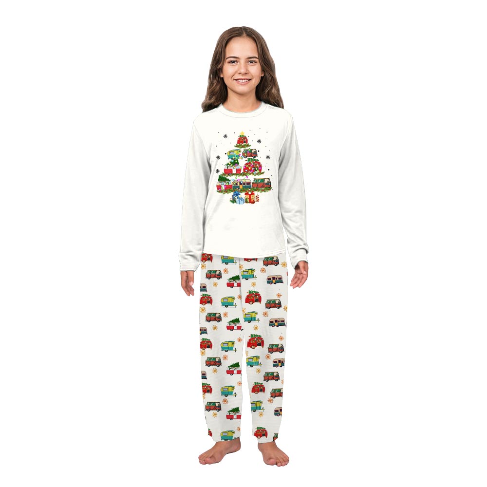 White Christmas Tree Car Matching People Dog Pajamas White Christmas Tree Car Matching People Dog Pajamas