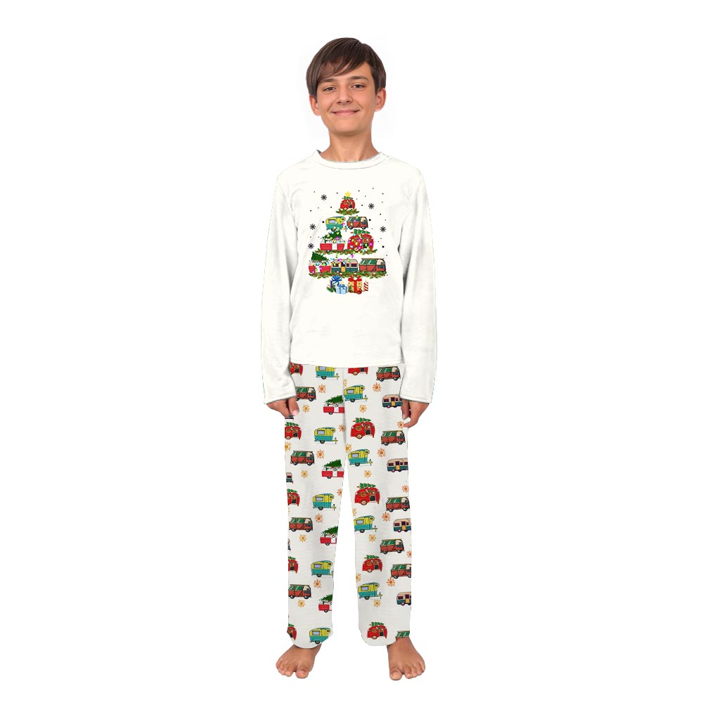 White Christmas Tree Car Matching People Dog Pajamas White Christmas Tree Car Matching People Dog Pajamas