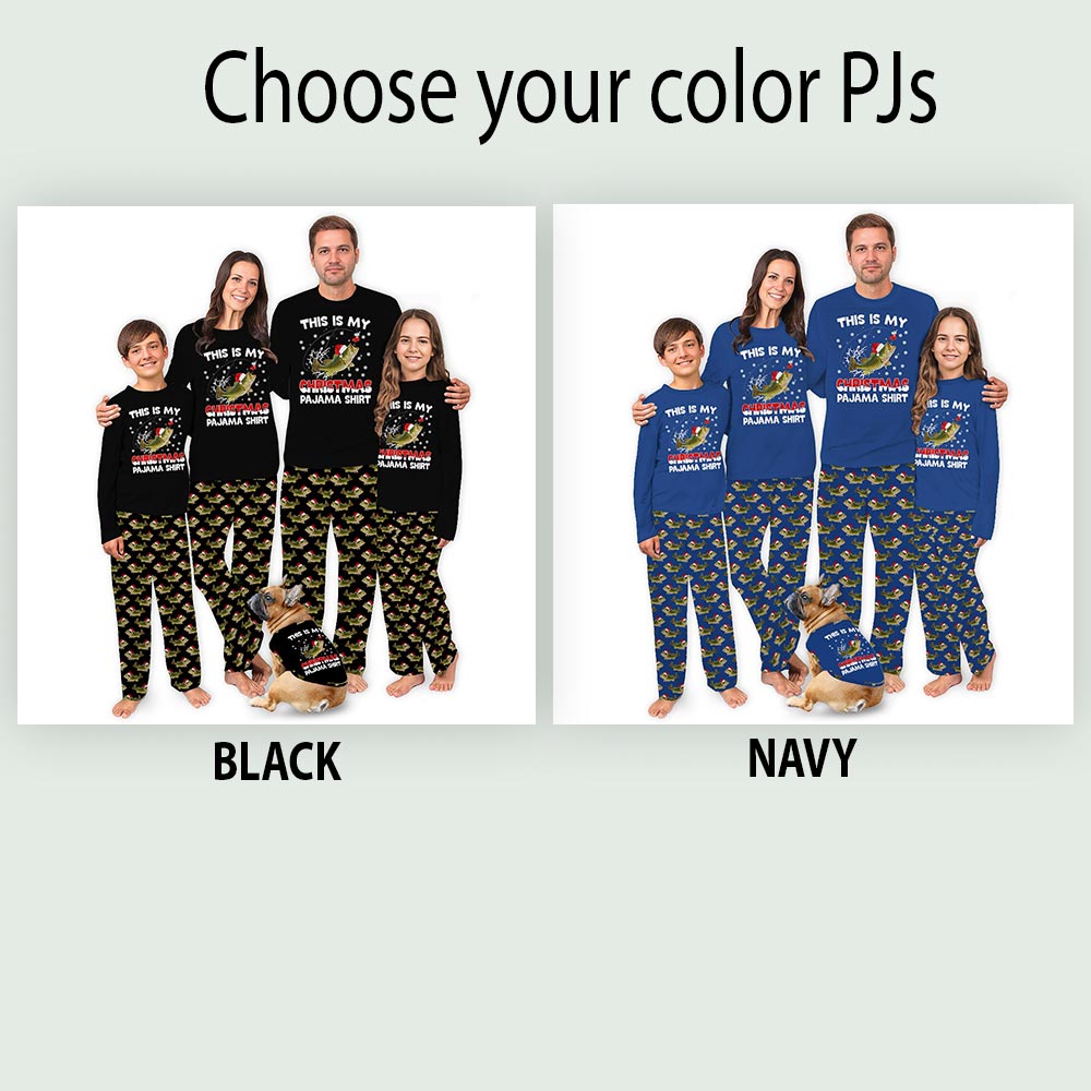 Festive Christmas Fish Matching Pjs Family And Dog Festive Christmas Fish Matching Pjs Family And Dog