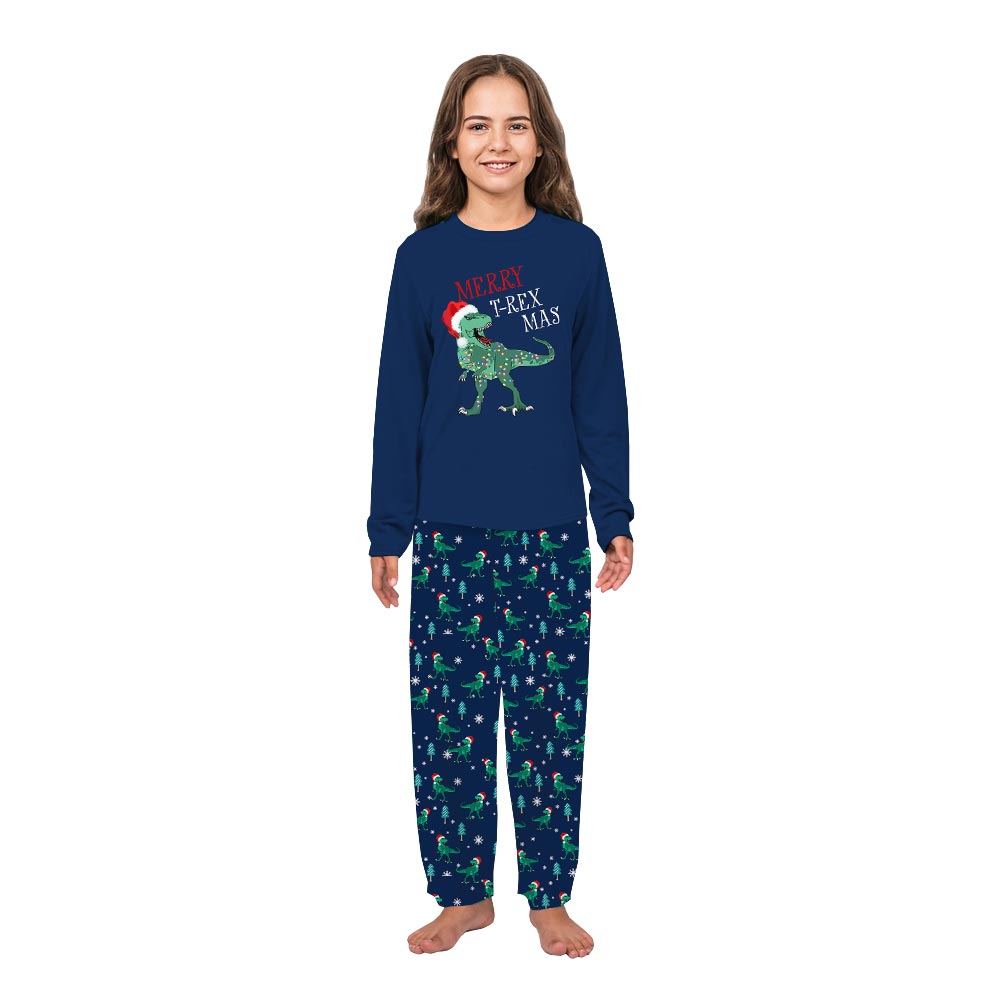 Merry T-Rex Mas Jammies For Your Families Dog Merry T-Rex Mas Jammies For Your Families Dog