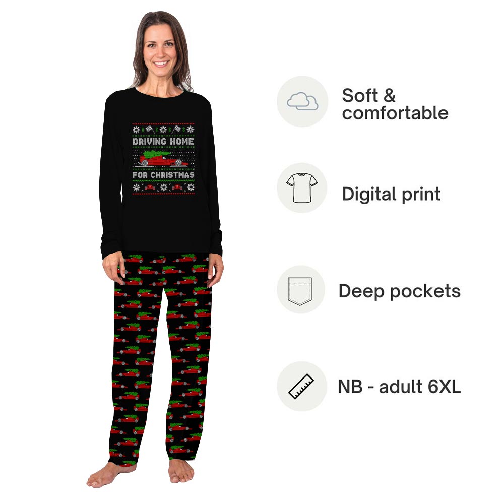 Driving Home for Christmas Matching Dog Pyjamas Driving Home for Christmas Matching Dog Pyjamas