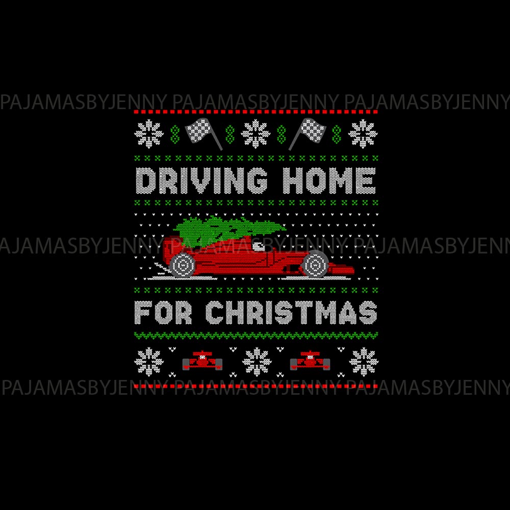 Driving Home for Christmas Matching Dog Pyjamas Driving Home for Christmas Matching Dog Pyjamas