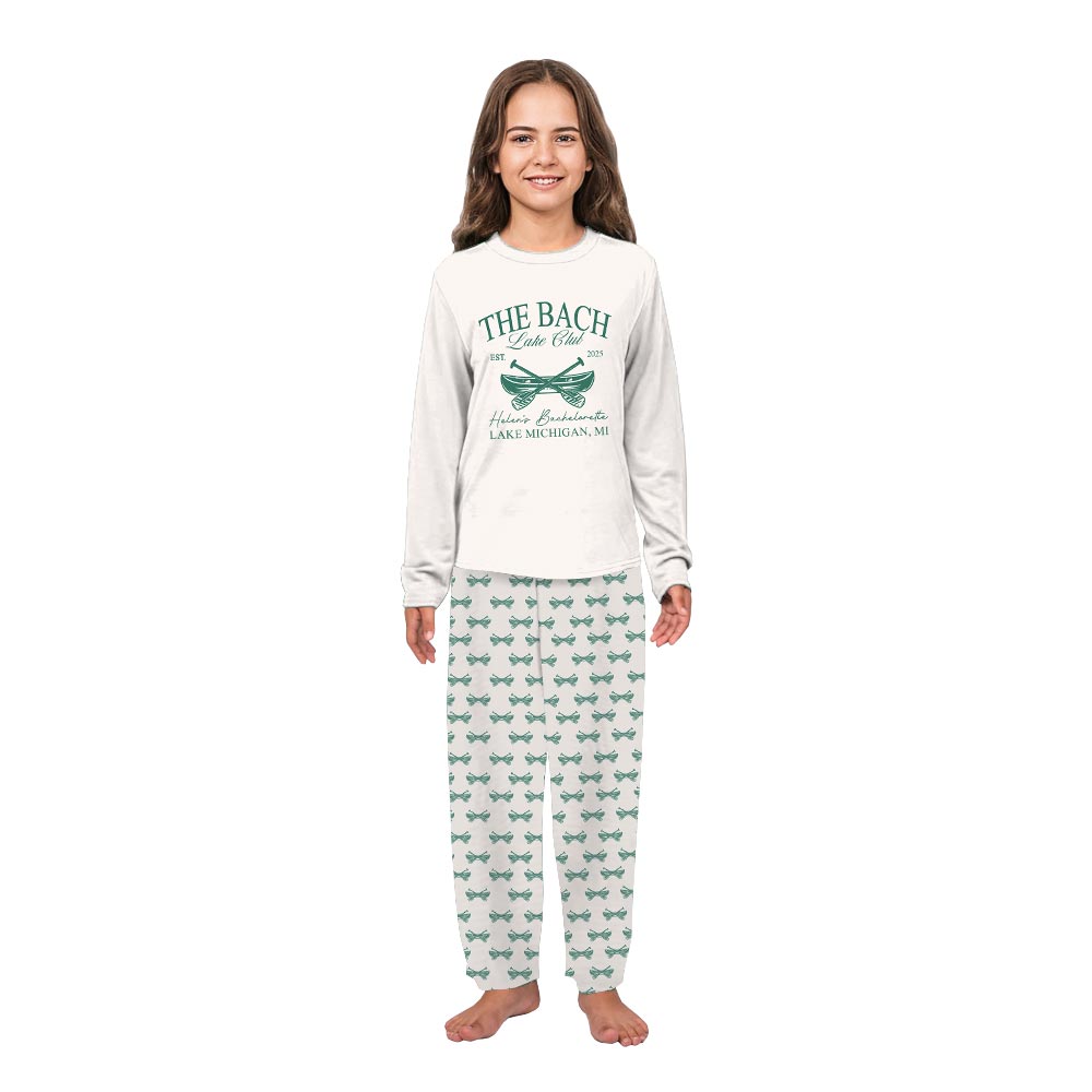 Bachelorette Custom Family Pajamas with The Bach Lake Theme