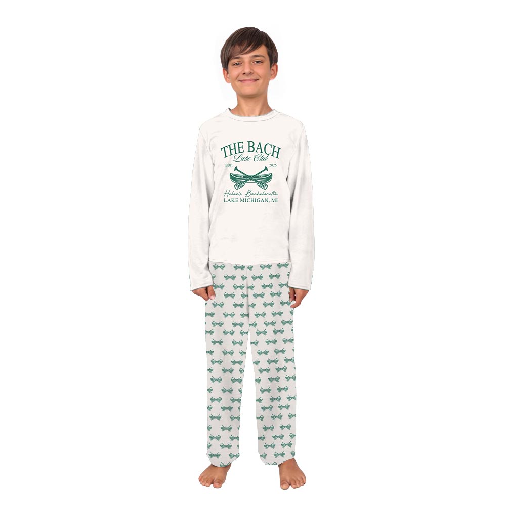 Bachelorette Custom Family Pajamas with The Bach Lake Theme