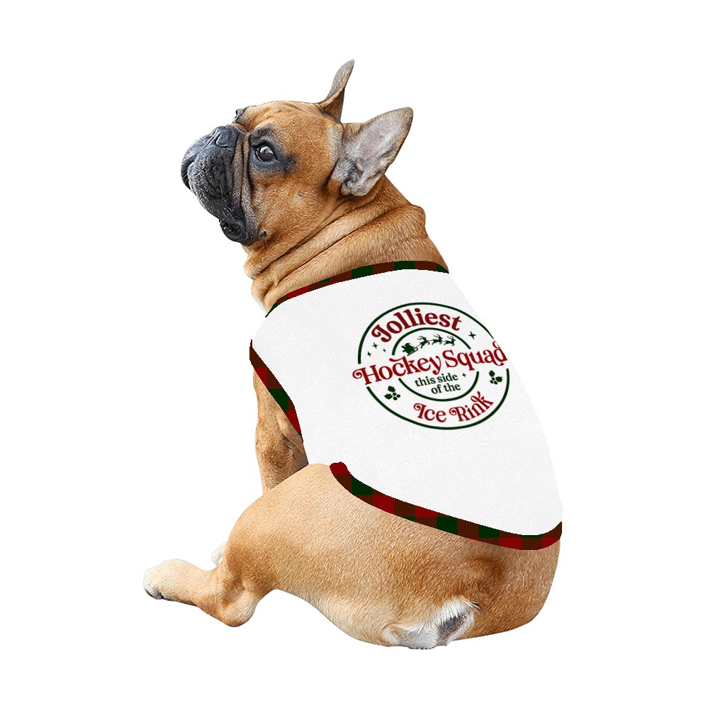 Custom Hockey Squad Quote Family With Dog Christmas Pajamas