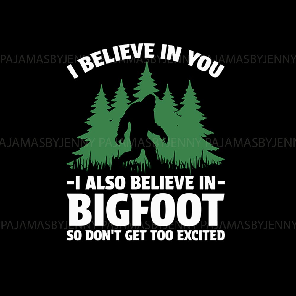 I Believe In Bigfoot Holiday Pajamas For Family And Dog I Believe In Bigfoot Holiday Pajamas For Family And Dog
