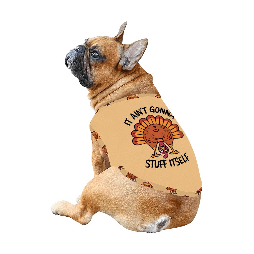 Funny Quote and Thanksgiving Turkey Family Pajamas With Dog Funny Quote and Thanksgiving Turkey Family Pajamas With Dog