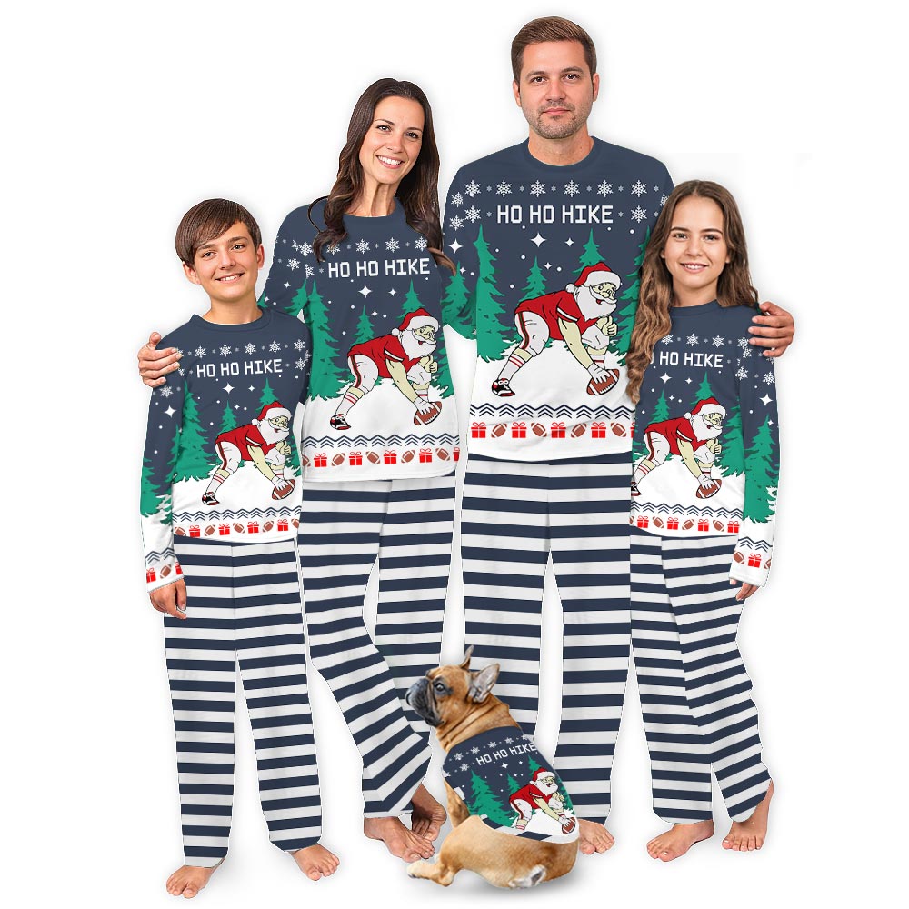 Santa Playing Football Matching Pjs With Your Dog Santa Playing Football Matching Pjs With Your Dog