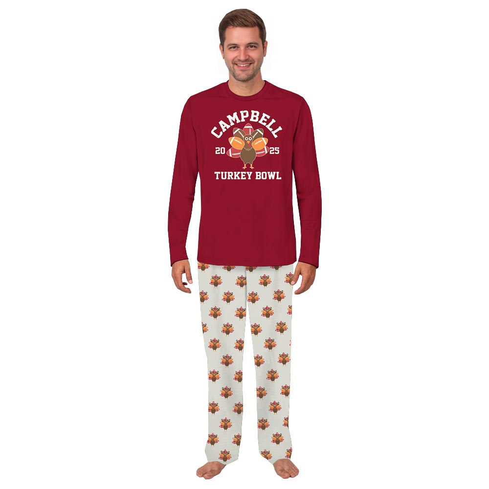 Red Thanksgiving Turkey Bowl Dog And Me Matching Pajamas Red Thanksgiving Turkey Bowl Dog And Me Matching Pajamas