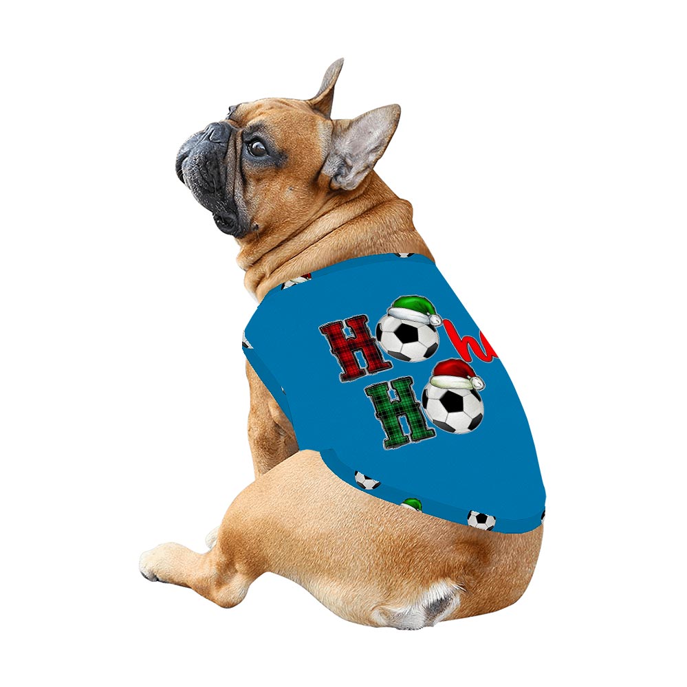 Ho Ho Ho Christmas Soccer Matching PJ Set With Dog Ho Ho Ho Christmas Soccer Matching PJ Set With Dog