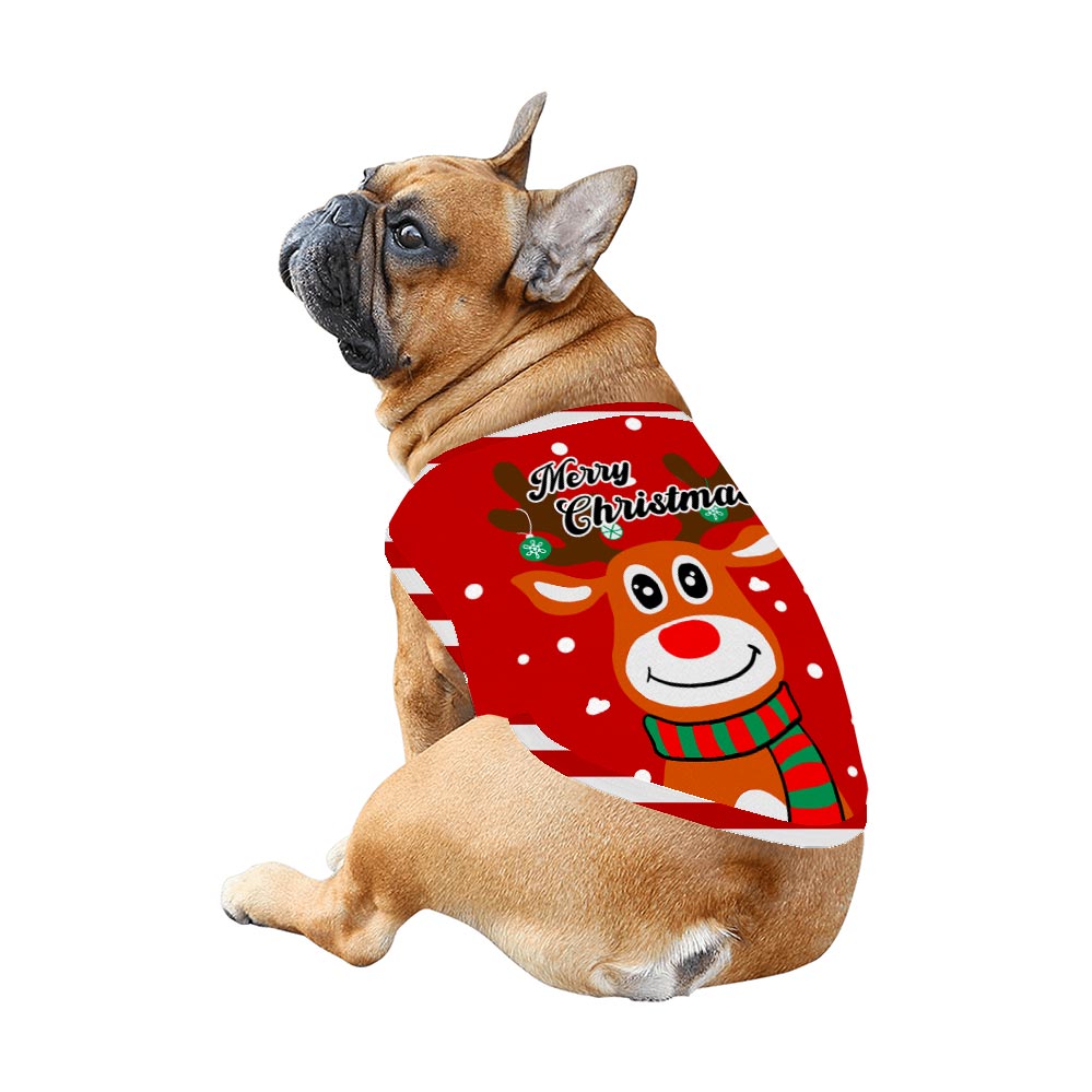 Merry Christmas Cute Reindeer Adult And Dog Matching Pajamas