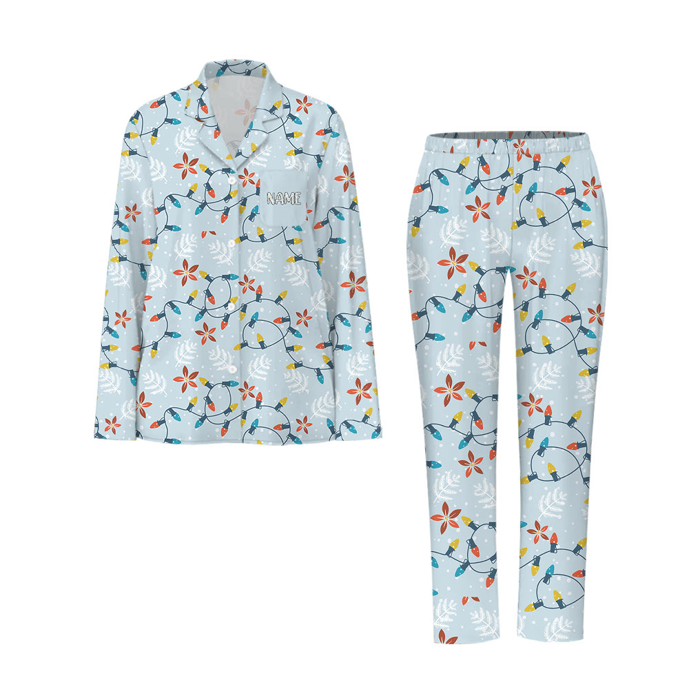 Adorable Christmas Poinsettia Matching Family Pajamas
