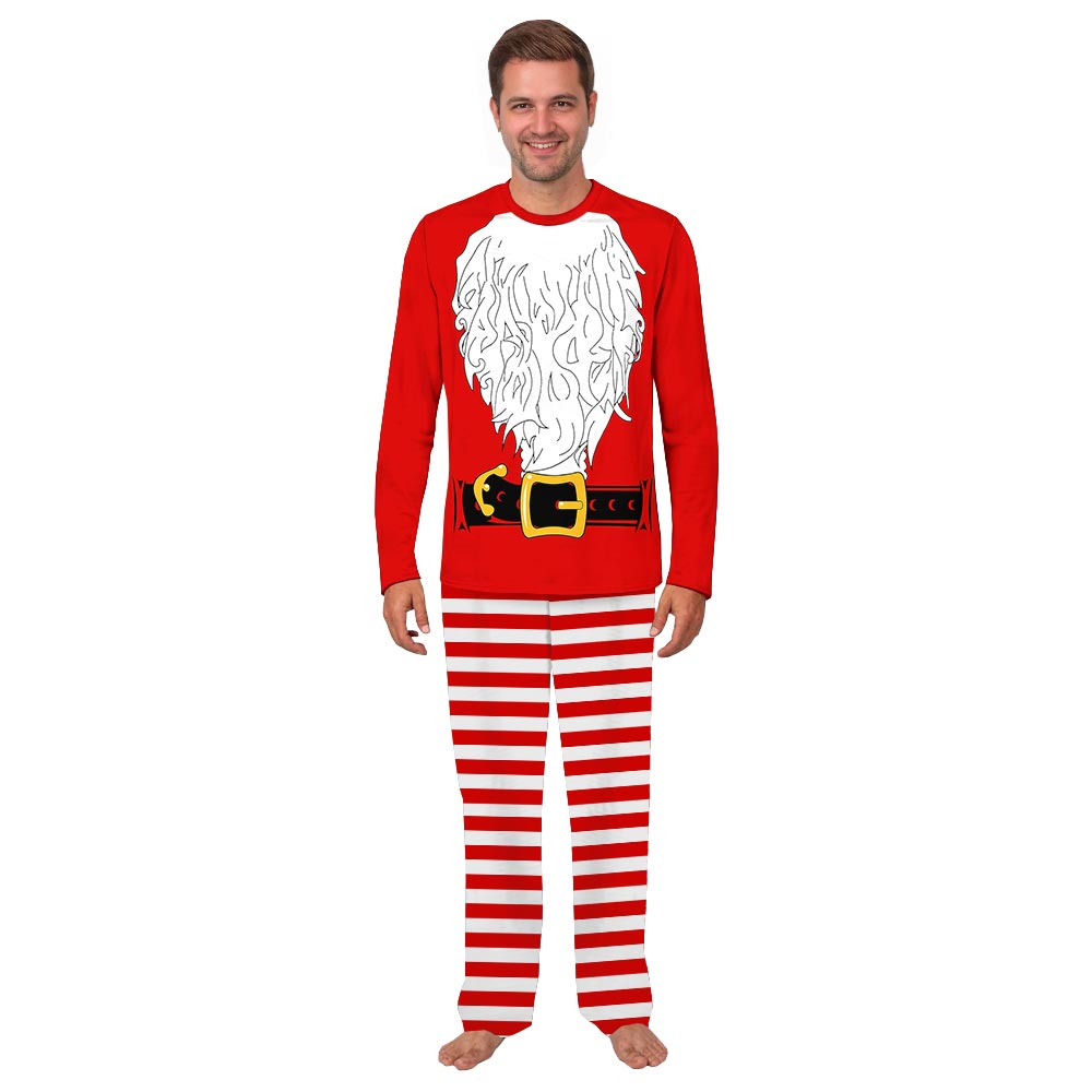 Funny Elf and Santa Set Christmas Pajamas Dog And Owner Funny Elf and Santa Set Christmas Pajamas Dog And Owner