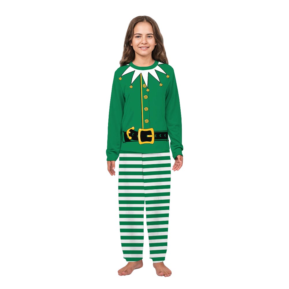 Funny Elf and Santa Set Christmas Pajamas Dog And Owner Funny Elf and Santa Set Christmas Pajamas Dog And Owner