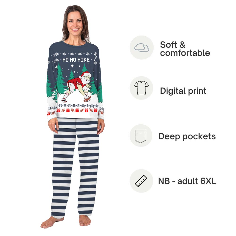 Santa Playing Football Matching Pjs With Your Dog Santa Playing Football Matching Pjs With Your Dog