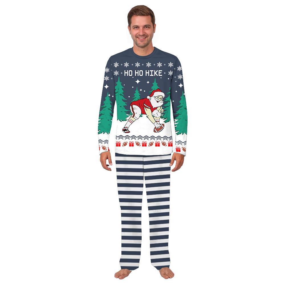 Santa Playing Football Matching Pjs With Your Dog Santa Playing Football Matching Pjs With Your Dog