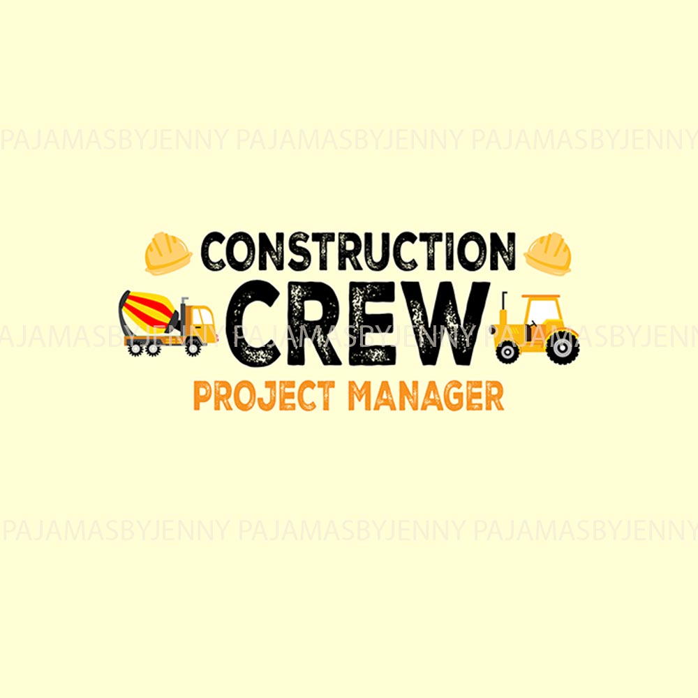 Funny Construction Crew Family Personalized Pajamas Funny Construction Crew Family Personalized Pajamas
