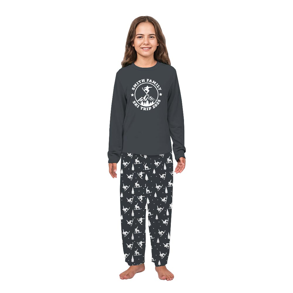 Ski Trip Adventure Christmas Matching People And Dog Pajamas Ski Trip Adventure Christmas Matching People And Dog Pajamas