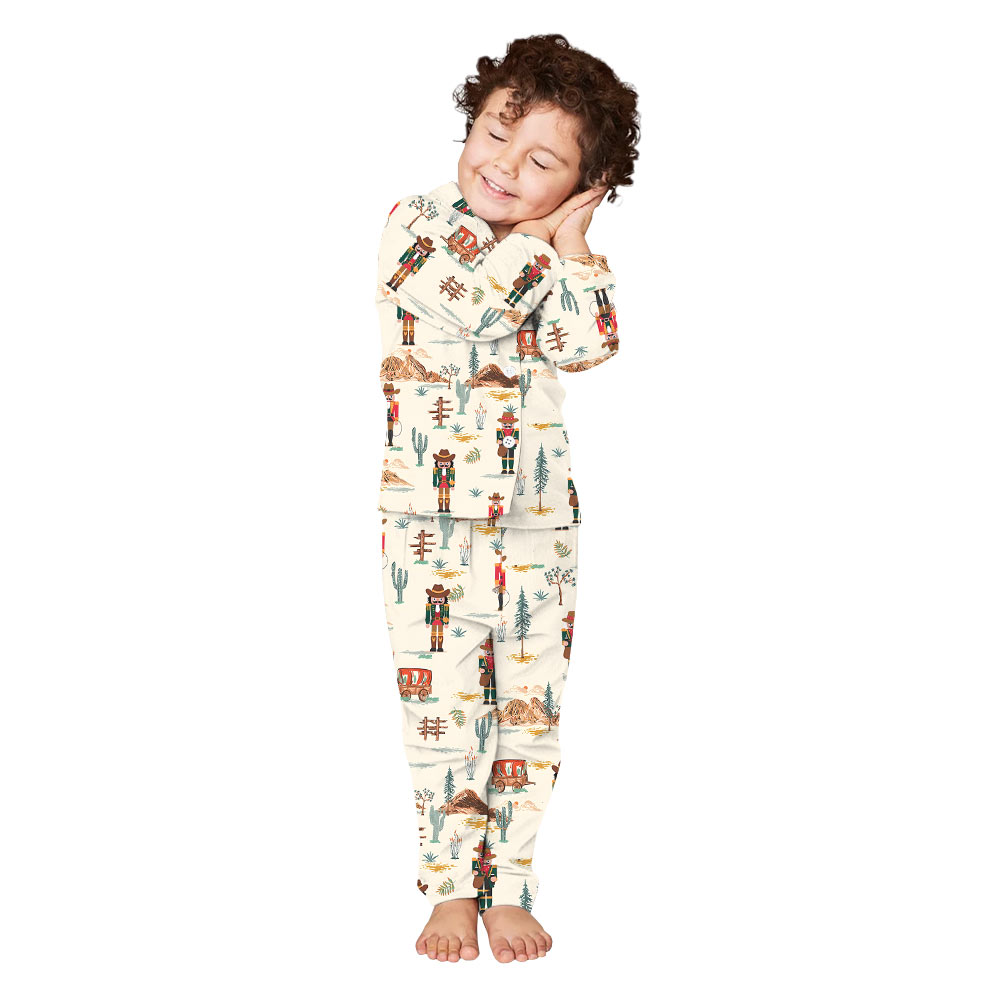 New Personalized Cowboy Nutcracker Christmas Pajamas Matching Dog New Personalized Cowboy Nutcracker Christmas Pajamas Matching Dog