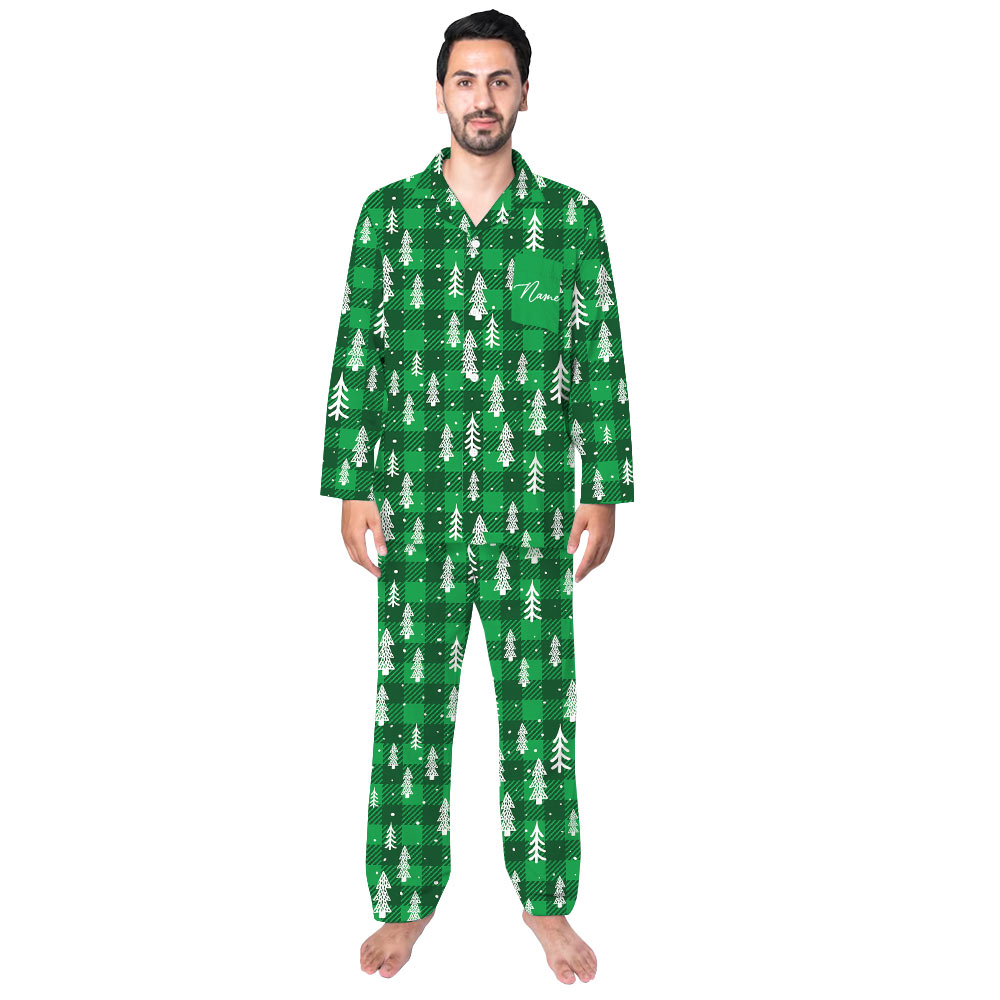 Festive Christmas Tree Personalized Christmas Pajamas Festive Christmas Tree Personalized Christmas Pajamas