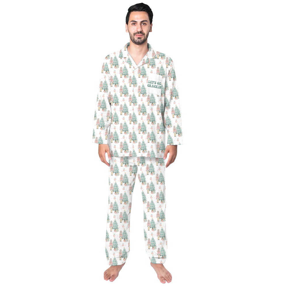 Calm Pink Nutcracker Family Christmas Pajamas Calm Pink Nutcracker Family Christmas Pajamas