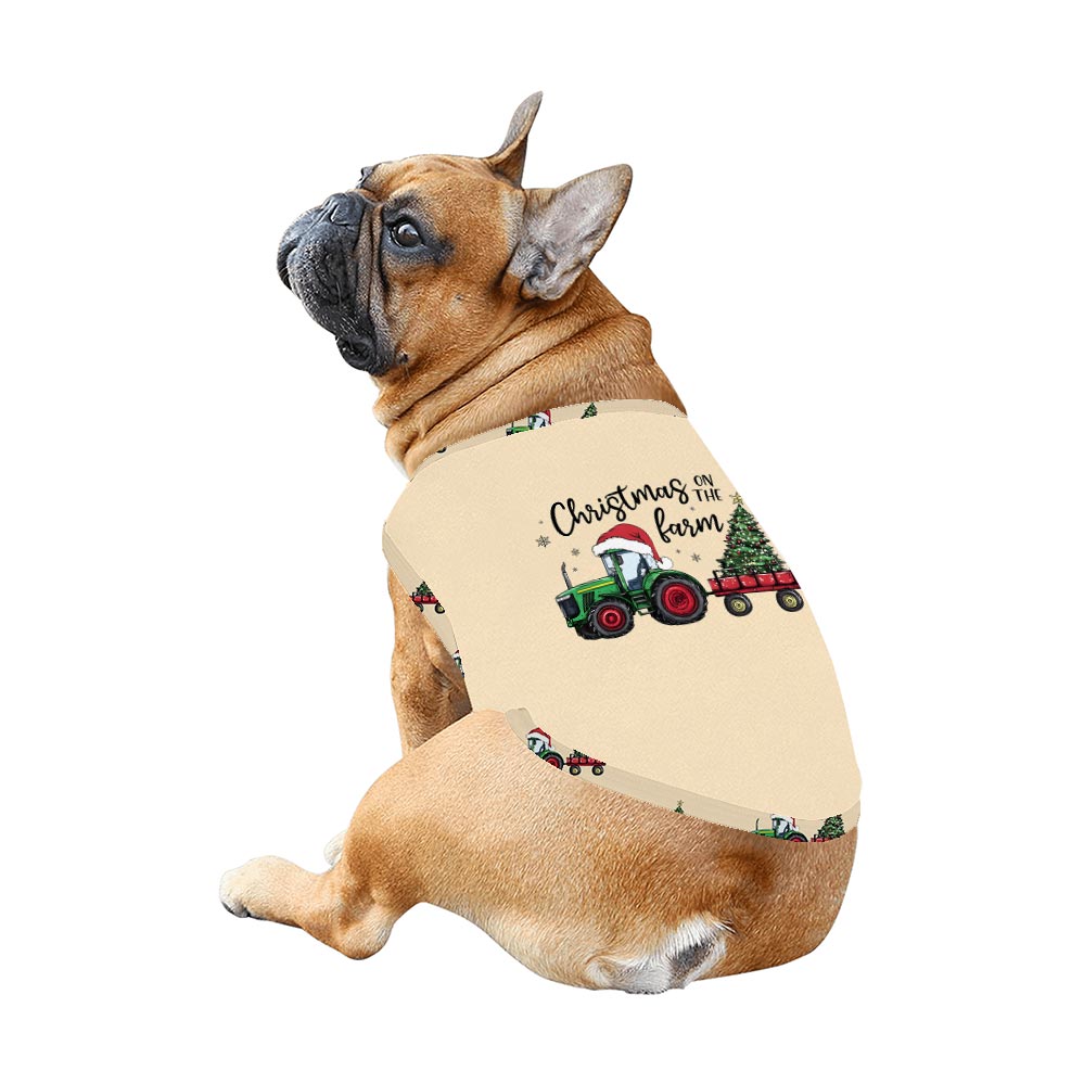 Funny Christmas Tractor Family Matching Pajamas Christmas With Dog