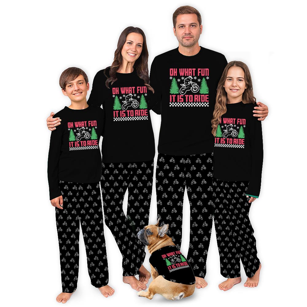 Oh What Fun Motocross Matching Pajamas For You And Dog Oh What Fun Motocross Matching Pajamas For You And Dog