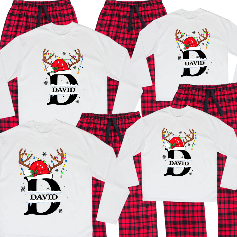 Customized Family Christmas Pajamas 100 Cotton With Name Customized Family Christmas Pajamas 100 Cotton With Name