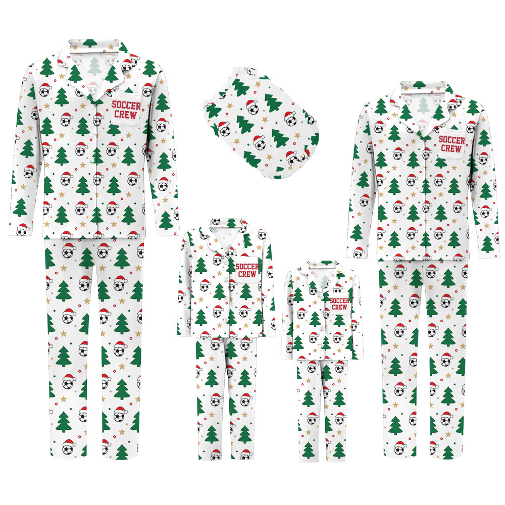 Funny White Christmas Soccer Pajamas Funny White Christmas Soccer Pajamas