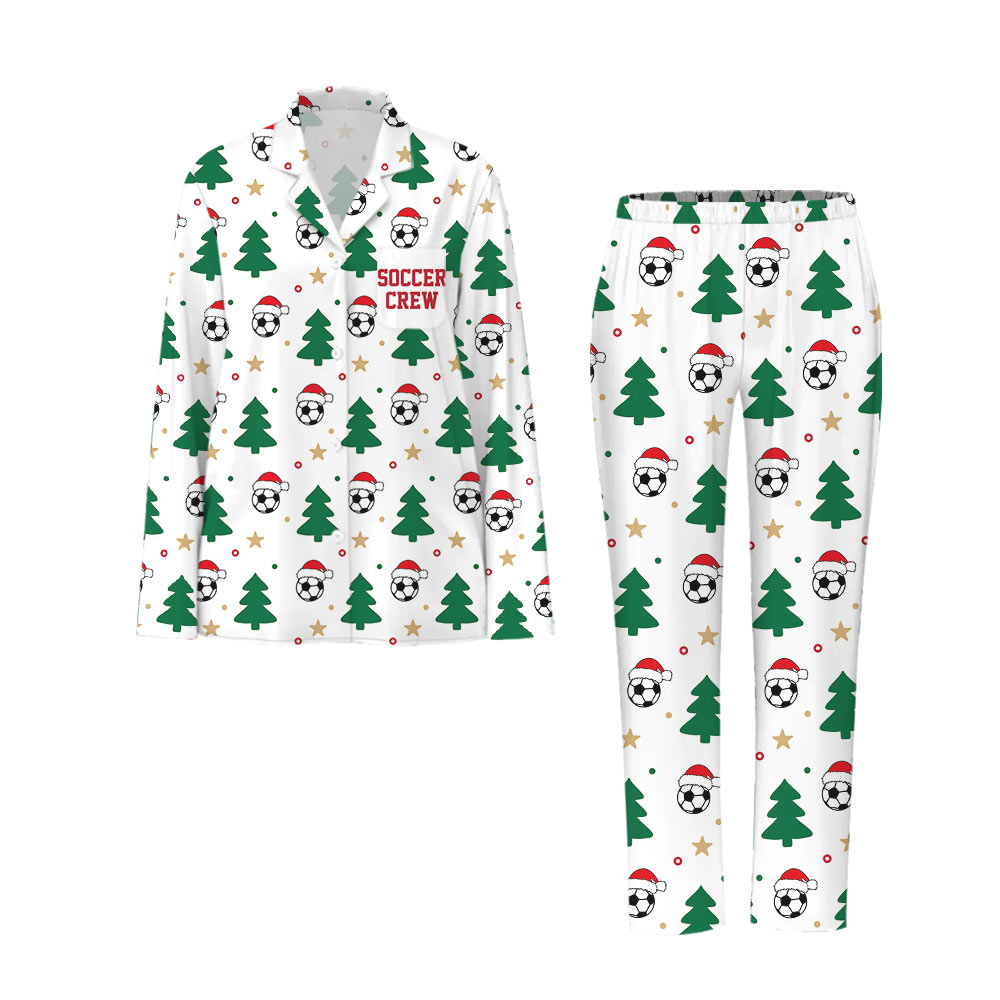 Funny White Christmas Soccer Pajamas Funny White Christmas Soccer Pajamas