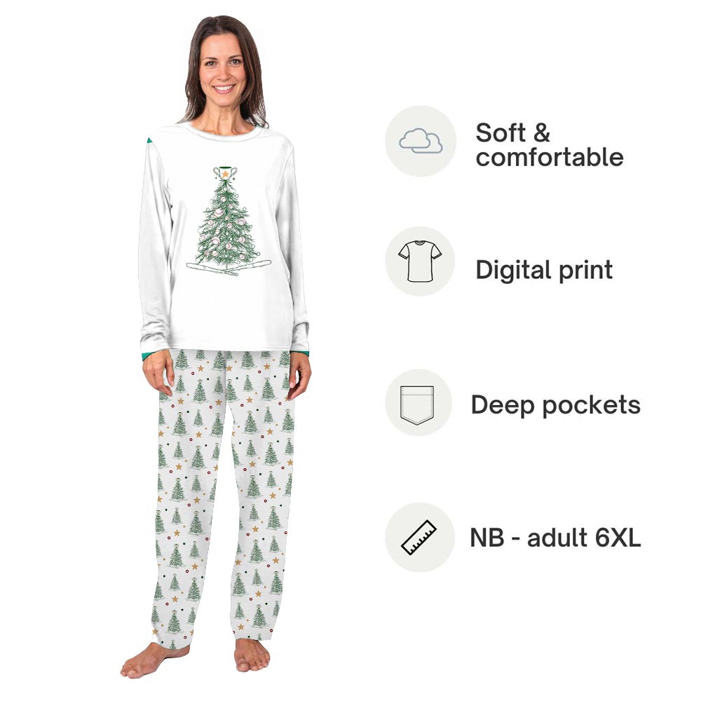 Baseball Christmas Tree Matching Family Pajamas for You and Dog Baseball Christmas Tree Matching Family Pajamas for You and Dog