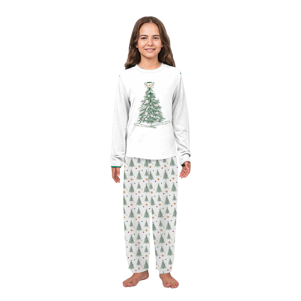 Baseball Christmas Tree Matching Family Pajamas for You and Dog Baseball Christmas Tree Matching Family Pajamas for You and Dog