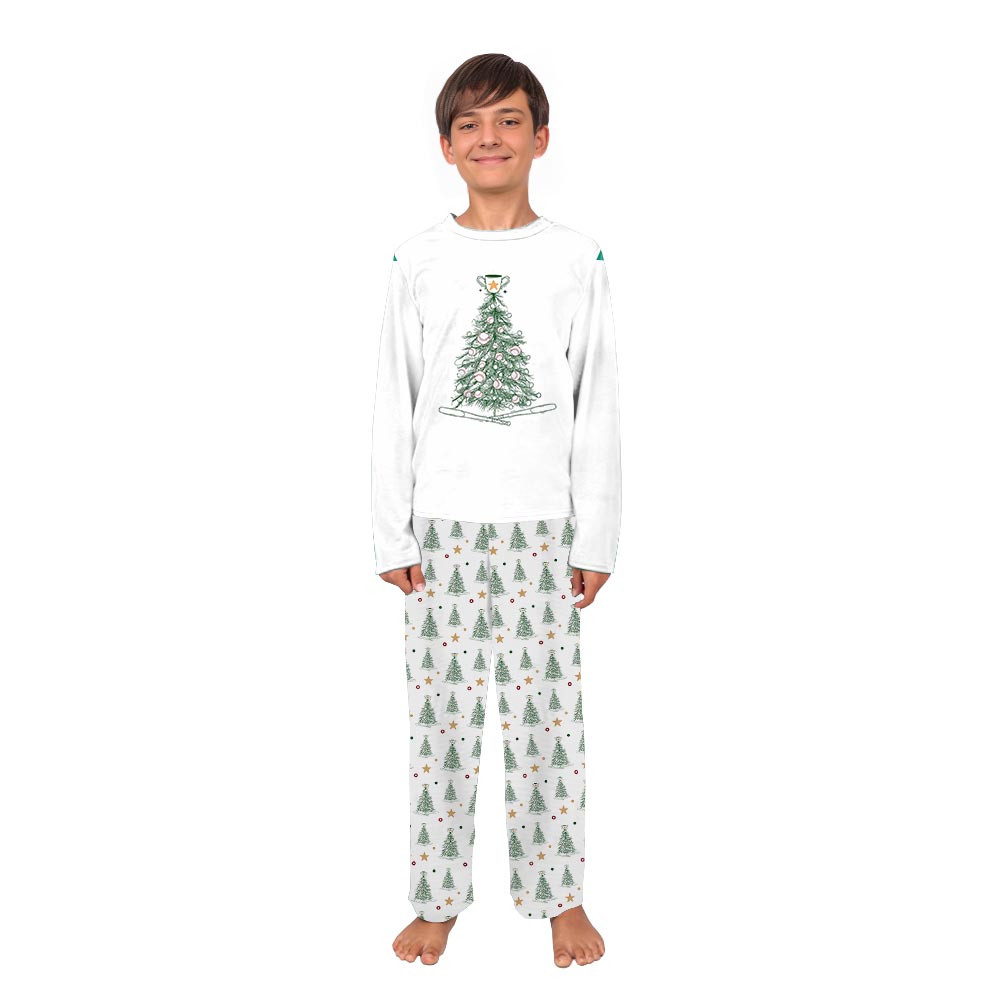 Baseball Christmas Tree Matching Family Pajamas for You and Dog Baseball Christmas Tree Matching Family Pajamas for You and Dog