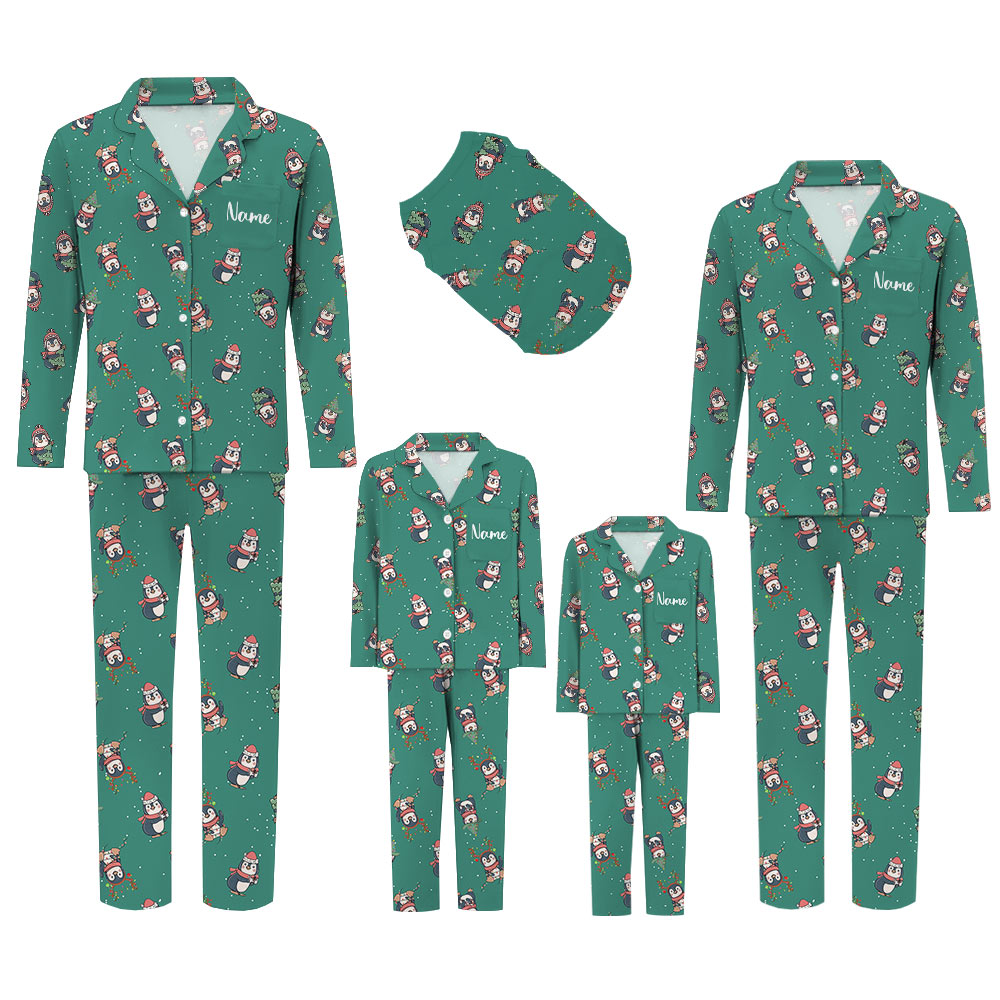 Funny Penguin Christmas Pajamas Funny Penguin Christmas Pajamas