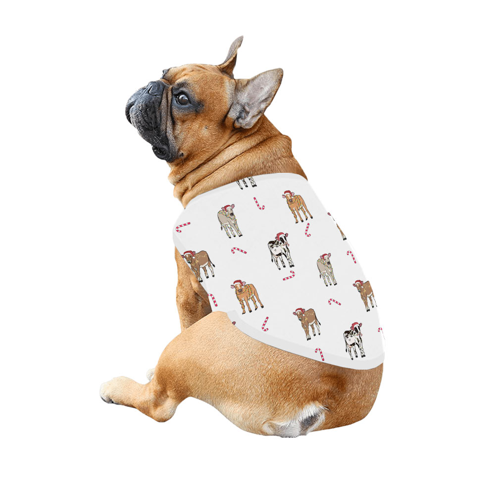 Funny Cow Print Christmas Family Pajamas And Dog Funny Cow Print Christmas Family Pajamas And Dog
