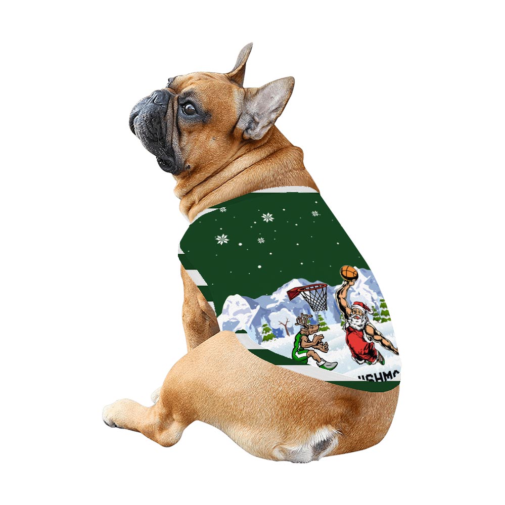 3D Basketball Merry Swishmas Matching Pajama Set Dog 3D Basketball Merry Swishmas Matching Pajama Set Dog