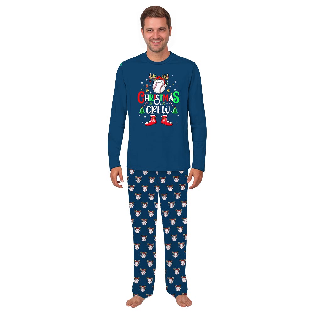 Funny Christmas Crew Baseball Matching Family Christmas Pyjamas Dog Funny Christmas Crew Baseball Matching Family Christmas Pyjamas Dog