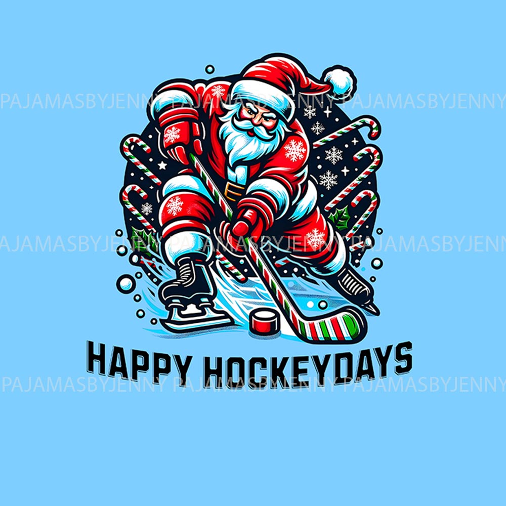 Happy Hockeydays Family Matching Pajamas Including Dog Happy Hockeydays Family Matching Pajamas Including Dog