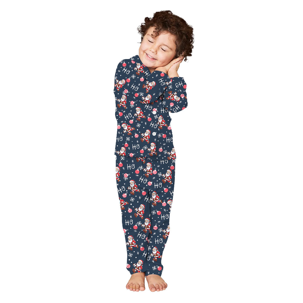 Hilarious Soccer Santa Matching Family Jammies Hilarious Soccer Santa Matching Family Jammies